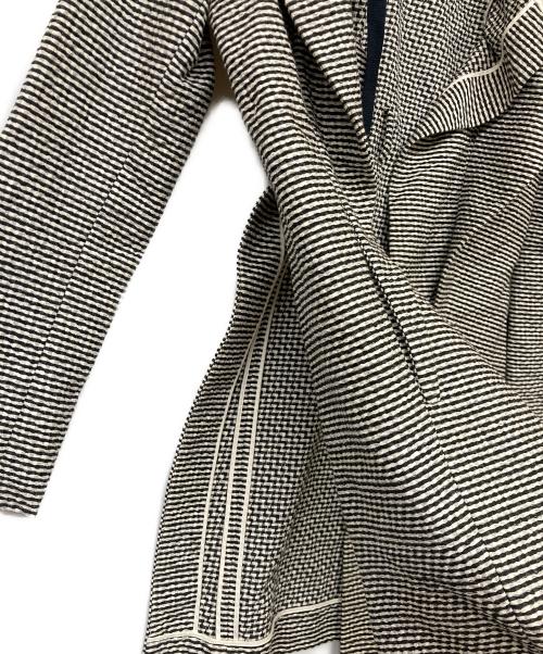 MARNI（マルニ）MARNI (マルニ) 14SS サイドスリットベルテッドコート ホワイト×ブラック サイズ:38の古着・服飾アイテム