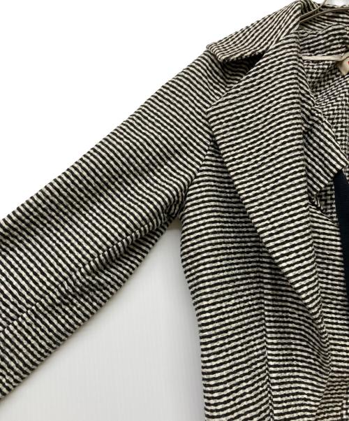 MARNI（マルニ）MARNI (マルニ) 14SS サイドスリットベルテッドコート ホワイト×ブラック サイズ:38の古着・服飾アイテム