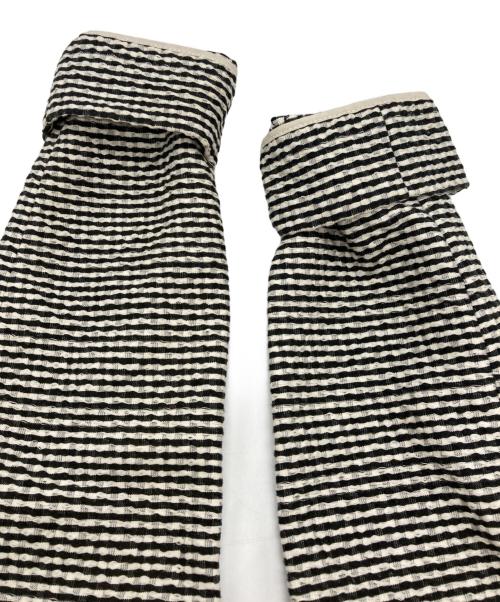 MARNI（マルニ）MARNI (マルニ) 14SS サイドスリットベルテッドコート ホワイト×ブラック サイズ:38の古着・服飾アイテム