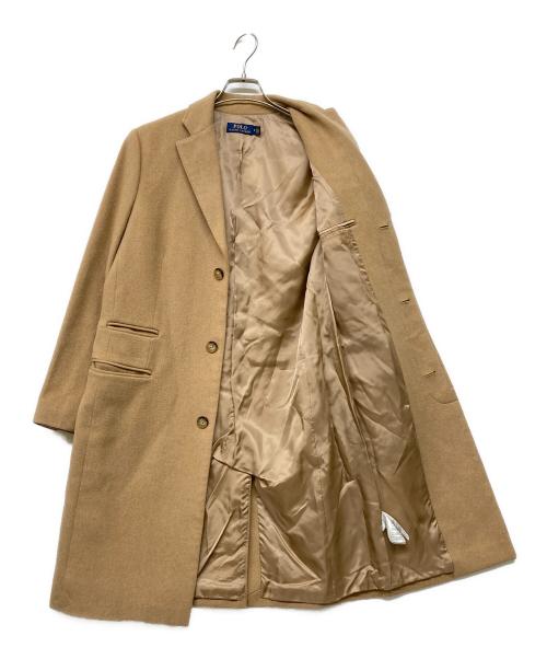 POLO RALPH LAUREN（ポロ・ラルフローレン）POLO RALPH LAUREN (ポロ・ラルフローレン) ウールカシミヤチェスターコート ブラウンの古着・服飾アイテム