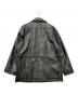 MAISON SPECIAL (メゾンスペシャル) Hand Rub-Off Buffalo Leather Dress-Over Double Short Coat ブラック サイズ:1：19000円