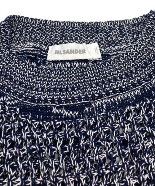 JIL SANDER（ジルサンダー）JIL SANDER (ジルサンダー) ローゲージニット ネイビー サイズ:46の古着・服飾アイテム