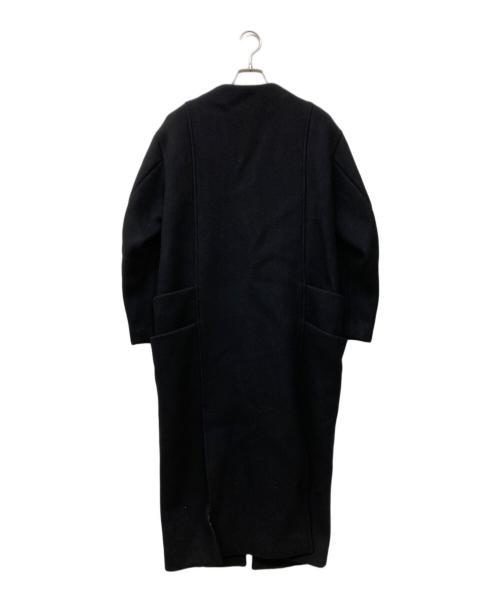 RITO（リト）RITO (リト) 18AW NO COLLAR COAT WITH DOUBLE POCKETS ブラック サイズ:36の古着・服飾アイテム