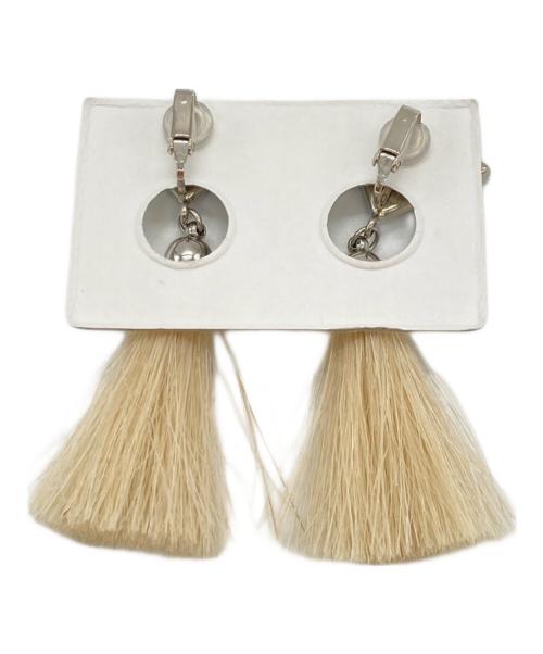 TOGA ARCHIVES（トーガアーカイブス）TOGA ARCHIVES (トーガアーカイブス) Triangle fringe earrings ネイビーの古着・服飾アイテム