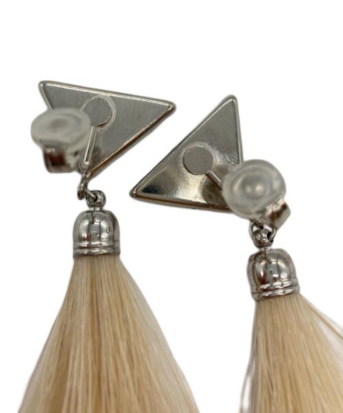 TOGA ARCHIVES（トーガアーカイブス）TOGA ARCHIVES (トーガアーカイブス) Triangle fringe earrings ネイビーの古着・服飾アイテム