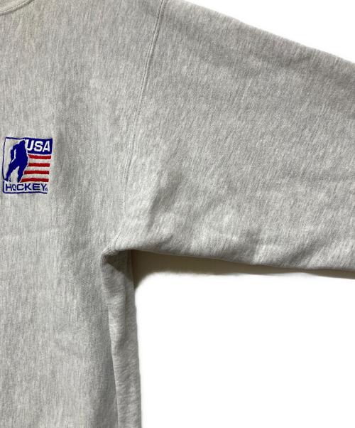 Champion（チャンピオン）Champion (チャンピオン) 90s USA製 リバースウィーブスウェット ライトグレー サイズ:Lの古着・服飾アイテム