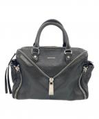 DIESELディーゼル）の古着「LE-ZIPPER 2WAY LEATHER SHOULDER BAG」｜ブラック