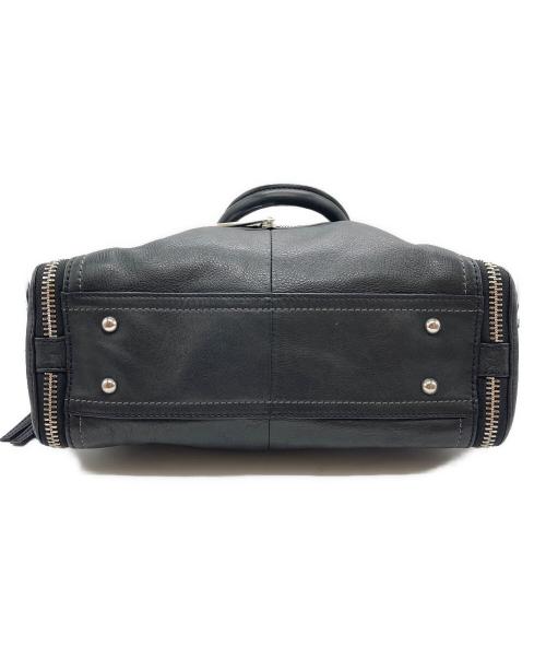 DIESEL（ディーゼル）DIESEL (ディーゼル) LE-ZIPPER 2WAY LEATHER SHOULDER BAG ブラックの古着・服飾アイテム
