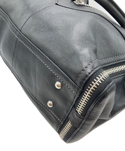 DIESEL（ディーゼル）DIESEL (ディーゼル) LE-ZIPPER 2WAY LEATHER SHOULDER BAG ブラックの古着・服飾アイテム