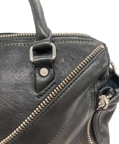 DIESEL（ディーゼル）DIESEL (ディーゼル) LE-ZIPPER 2WAY LEATHER SHOULDER BAG ブラックの古着・服飾アイテム