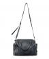 DIESEL (ディーゼル) LE-ZIPPER 2WAY LEATHER SHOULDER BAG ブラック：12000円
