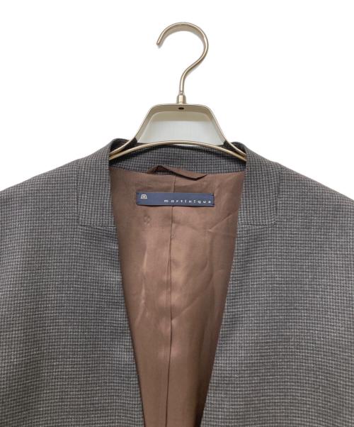 martinique（マルティニーク）martinique (マルティニーク) ノーカラージャケット グレー サイズ:-の古着・服飾アイテム