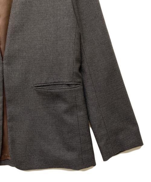 martinique（マルティニーク）martinique (マルティニーク) ノーカラージャケット グレー サイズ:-の古着・服飾アイテム