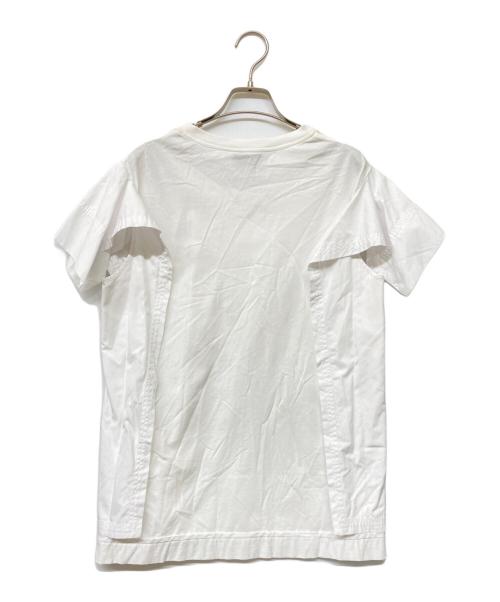 3.1 phillip lim（スリーワンフィリップリム）3.1 phillip lim (スリーワンフィリップリム) 切替カットソー ホワイト サイズ:SIZE Mの古着・服飾アイテム