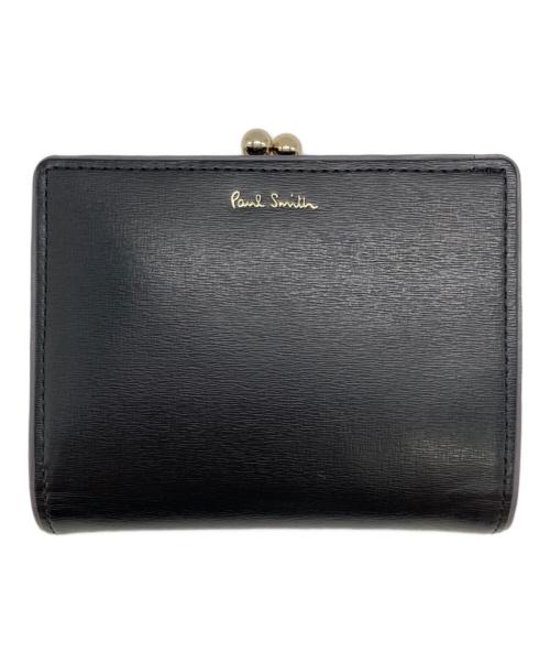 PAUL SMITH（ポールスミス）PAUL SMITH (ポールスミス) 2つ折りがま口財布 ブラックの古着・服飾アイテム