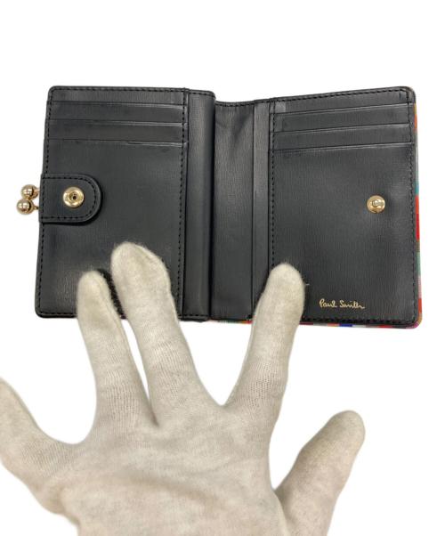 PAUL SMITH（ポールスミス）PAUL SMITH (ポールスミス) 2つ折りがま口財布 ブラックの古着・服飾アイテム