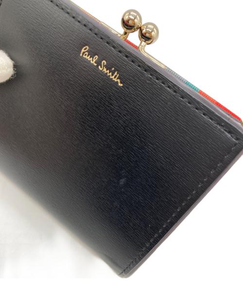 PAUL SMITH（ポールスミス）PAUL SMITH (ポールスミス) 2つ折りがま口財布 ブラックの古着・服飾アイテム