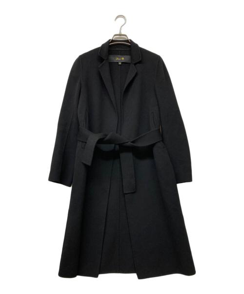 DRAWER（ドゥロワー）DRAWER (ドゥロワー) ウールカシミヤラップコートコート ブラック サイズ:36の古着・服飾アイテム