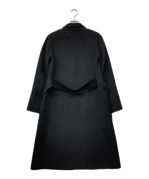 DRAWER（ドゥロワー）DRAWER (ドゥロワー) ウールカシミヤラップコートコート ブラック サイズ:36の古着・服飾アイテム