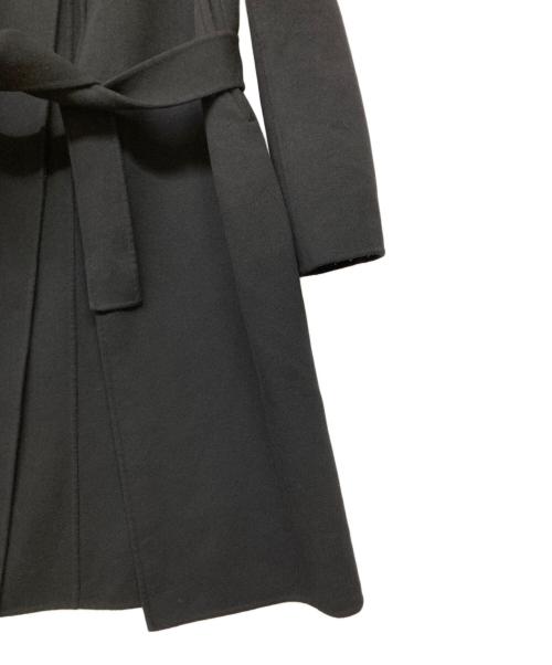 DRAWER（ドゥロワー）DRAWER (ドゥロワー) ウールカシミヤラップコートコート ブラック サイズ:36の古着・服飾アイテム