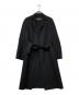 DRAWER（ドゥロワー）の古着「ウールカシミヤラップコートコート」｜ブラック