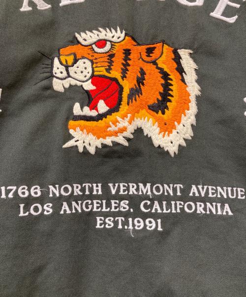 X-LARGE（エクストララージ）X-LARGE (エクストララージ) TIGER EMBROIDERY VIETNAM JACKET オリーブ サイズ:Lの古着・服飾アイテム