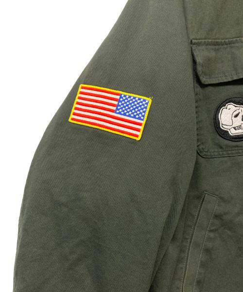 X-LARGE（エクストララージ）X-LARGE (エクストララージ) TIGER EMBROIDERY VIETNAM JACKET オリーブ サイズ:Lの古着・服飾アイテム