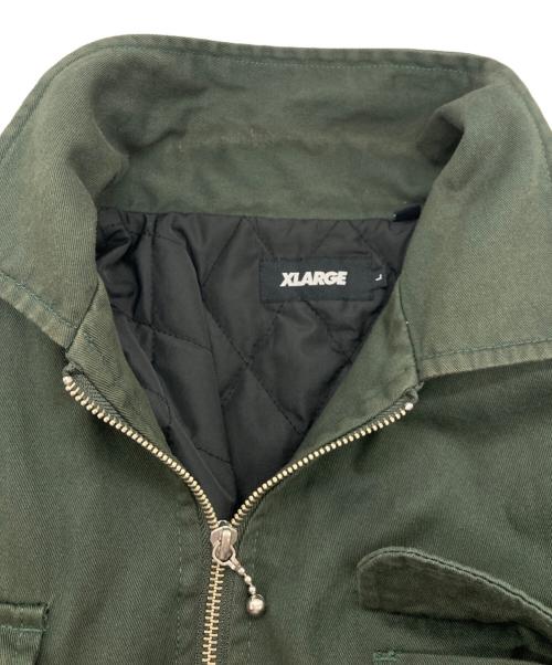 X-LARGE（エクストララージ）X-LARGE (エクストララージ) TIGER EMBROIDERY VIETNAM JACKET オリーブ サイズ:Lの古着・服飾アイテム