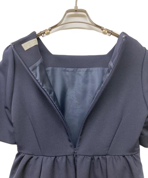 CELFORD（セルフォード）CELFORD (セルフォード) トリプルクロスフレアワンピース ネイビー サイズ:38の古着・服飾アイテム