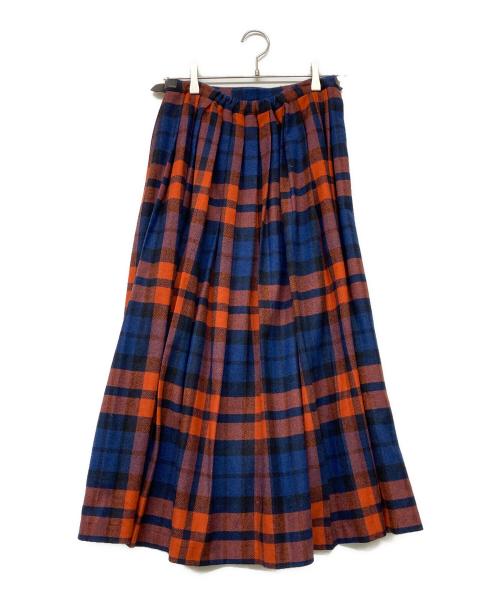 O'NEIL OF DUBLIN（オニールオブダブリン）O'NEIL OF DUBLIN (オニールオブダブリン) SHIPS (シップス) 20AW 別注チェックキルトスカート ネイビー×レッド サイズ:38の古着・服飾アイテム