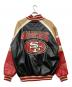 NFL (エヌエフエル) 49ERS 切替スタジャン ブラック×レッド サイズ:XL：12000円