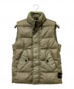 STONE ISLANDストーンアイランド）の古着「14AW GARMENT DYED DOWN BEST」｜カーキ
