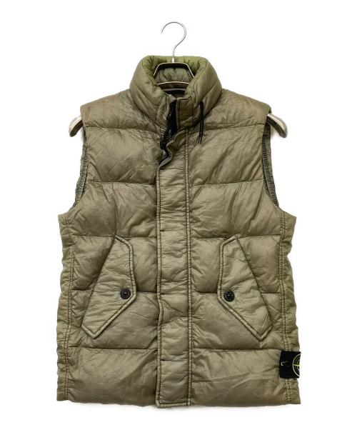 STONE ISLAND（ストーンアイランド）STONE ISLAND (ストーンアイランド) 14AW GARMENT DYED DOWN BEST カーキ サイズ:Ｓの古着・服飾アイテム