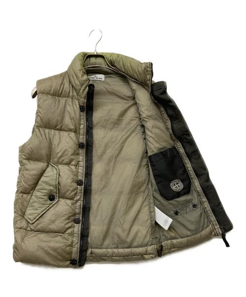STONE ISLAND（ストーンアイランド）STONE ISLAND (ストーンアイランド) 14AW GARMENT DYED DOWN BEST カーキ サイズ:Ｓの古着・服飾アイテム