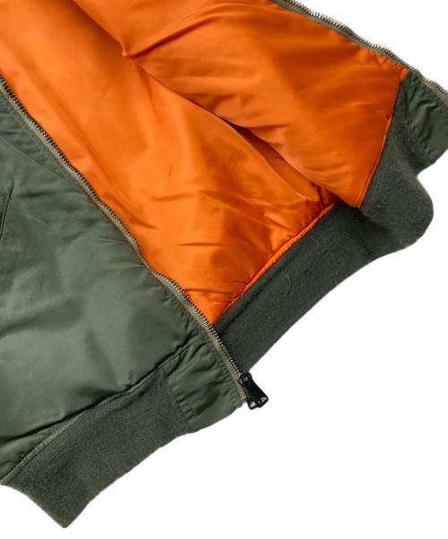 ALPHA INDUSTRIES（アルファインダストリーズ）ALPHA INDUSTRIES (アルファインダストリーズ) USA製 VEST,FLYER'S MAN オリーブ サイズ:Mの古着・服飾アイテム