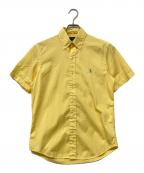 RALPH LAURENラルフローレン）の古着「QRタグ RL Prepster Classic Fit Twill Shirt(キューアールタグ アールエル プレップスター クラシック フィット ツイル シャツ)」｜イエロー