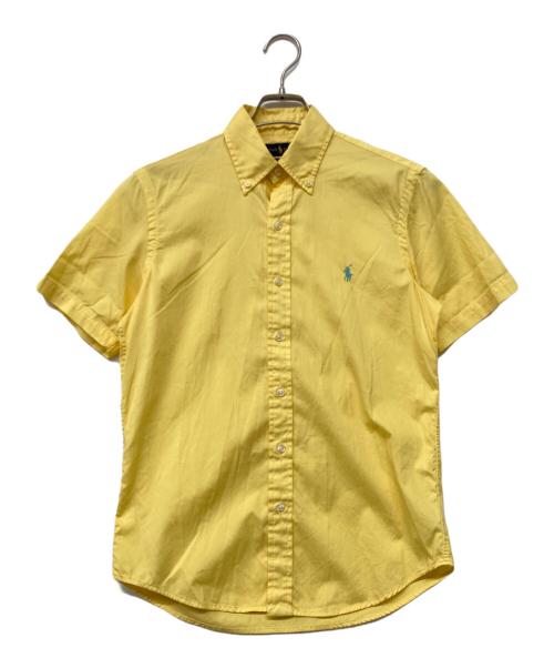 RALPH LAUREN（ラルフローレン）RALPH LAUREN (ラルフローレン) QRタグ RL Prepster Classic Fit Twill Shirt(キューアールタグ アールエル プレップスター クラシック フィット ツイル シャツ) イエロー サイズ:XSの古着・服飾アイテム