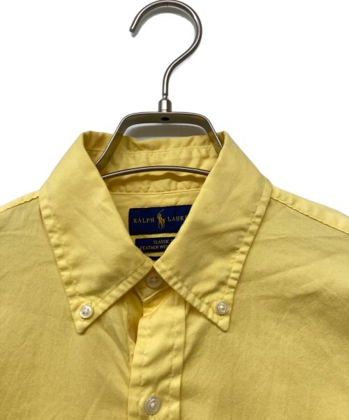 RALPH LAUREN（ラルフローレン）RALPH LAUREN (ラルフローレン) QRタグ RL Prepster Classic Fit Twill Shirt(キューアールタグ アールエル プレップスター クラシック フィット ツイル シャツ) イエロー サイズ:XSの古着・服飾アイテム