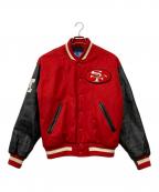 STARTERスターター）の古着「古着 NFL 49ERS ジャケット」｜レッド×ブラック