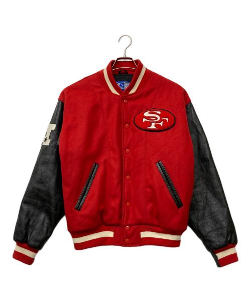 STARTER（スターター）STARTER (スターター) 古着 NFL 49ERS ジャケット レッド×ブラック サイズ:Mの古着・服飾アイテム