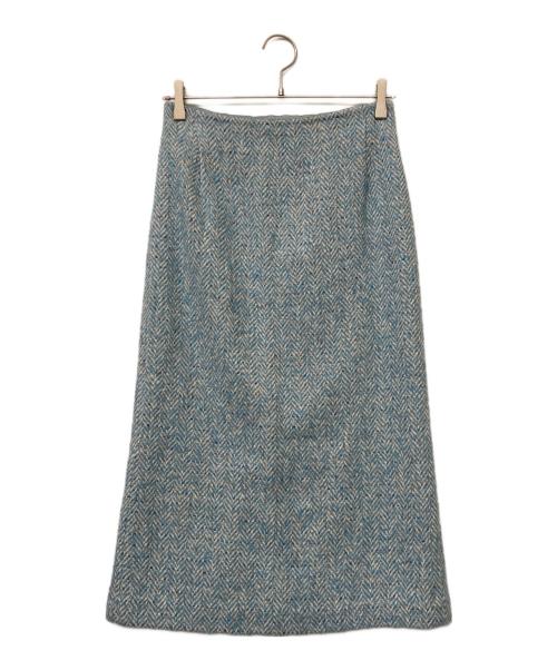 LOUNIE（ルーニー）LOUNIE (ルーニー) ツイードスカート スカイブルー サイズ:38の古着・服飾アイテム