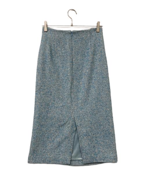 LOUNIE（ルーニー）LOUNIE (ルーニー) ツイードスカート スカイブルー サイズ:38の古着・服飾アイテム