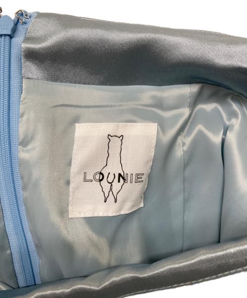LOUNIE（ルーニー）LOUNIE (ルーニー) ツイードスカート スカイブルー サイズ:38の古着・服飾アイテム