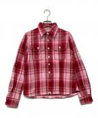 A BATHING APEア ベイシング エイプ）の古着「チェックシャツ」｜ピンク