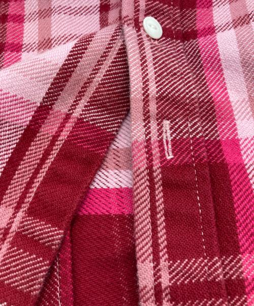 A BATHING APE（ア ベイシング エイプ）A BATHING APE (ア ベイシング エイプ) チェックシャツ ピンク サイズ:XXSの古着・服飾アイテム