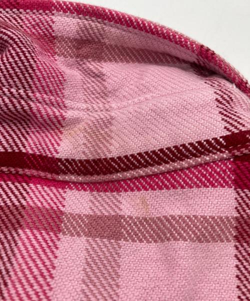 A BATHING APE（ア ベイシング エイプ）A BATHING APE (ア ベイシング エイプ) チェックシャツ ピンク サイズ:XXSの古着・服飾アイテム