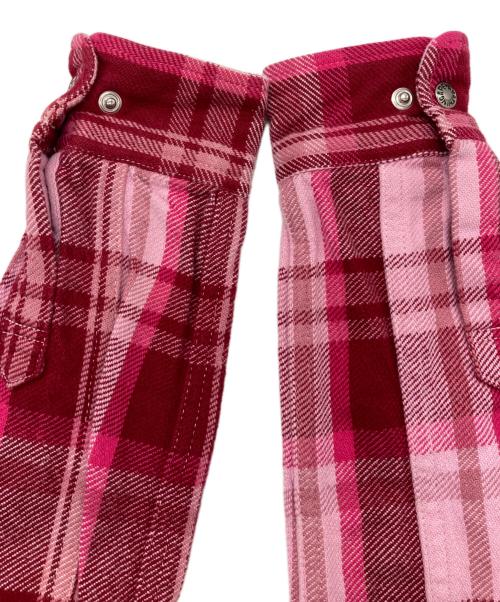 A BATHING APE（ア ベイシング エイプ）A BATHING APE (ア ベイシング エイプ) チェックシャツ ピンク サイズ:XXSの古着・服飾アイテム