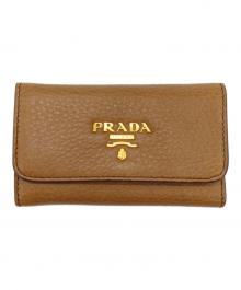 PRADA（プラダ）の古着「6連キーケース」｜ブラウン
