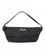 GUCCIグッチ）の古着「GGキャンバスポーチ」｜ブラック
