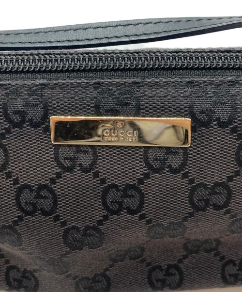 GUCCI（グッチ）GUCCI (グッチ) GGキャンバスポーチ ブラックの古着・服飾アイテム